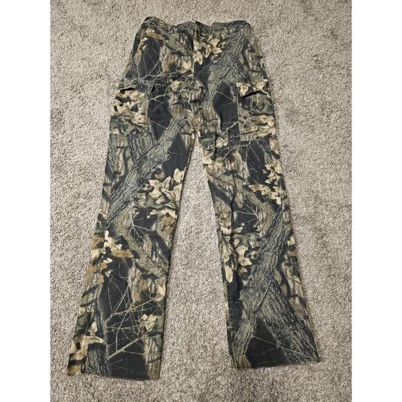 Cabelas Pants Mens 34 Reg Camouflage Mossy Oak Break Up Hunting Cargo Chamois - Picture 1 of 10